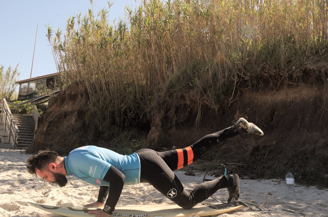 Picture of Son of a Beach blogger practicing a duck dive on Patos beach