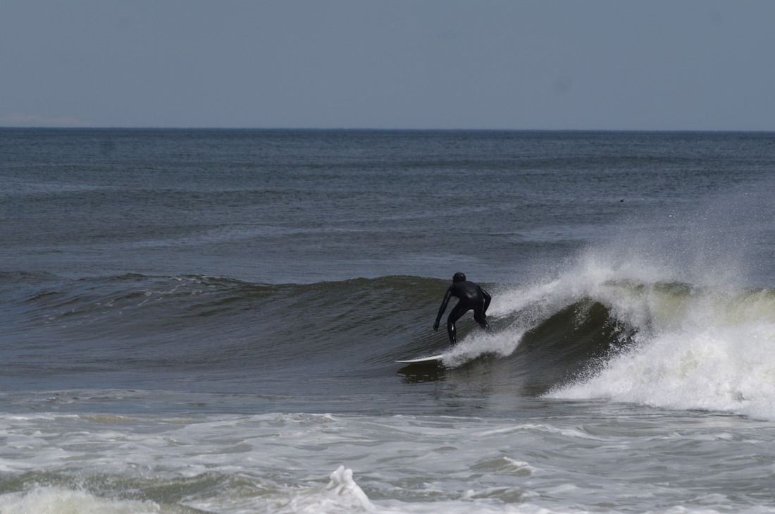 surfers on Jersey shore